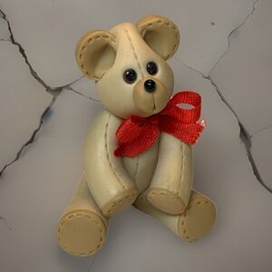 Artisan Miniature Dollhouse OOAK Hand Sculpted clay bear Bonnie Franklin 1:12